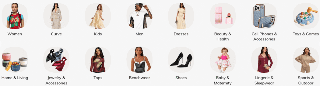 Shein category