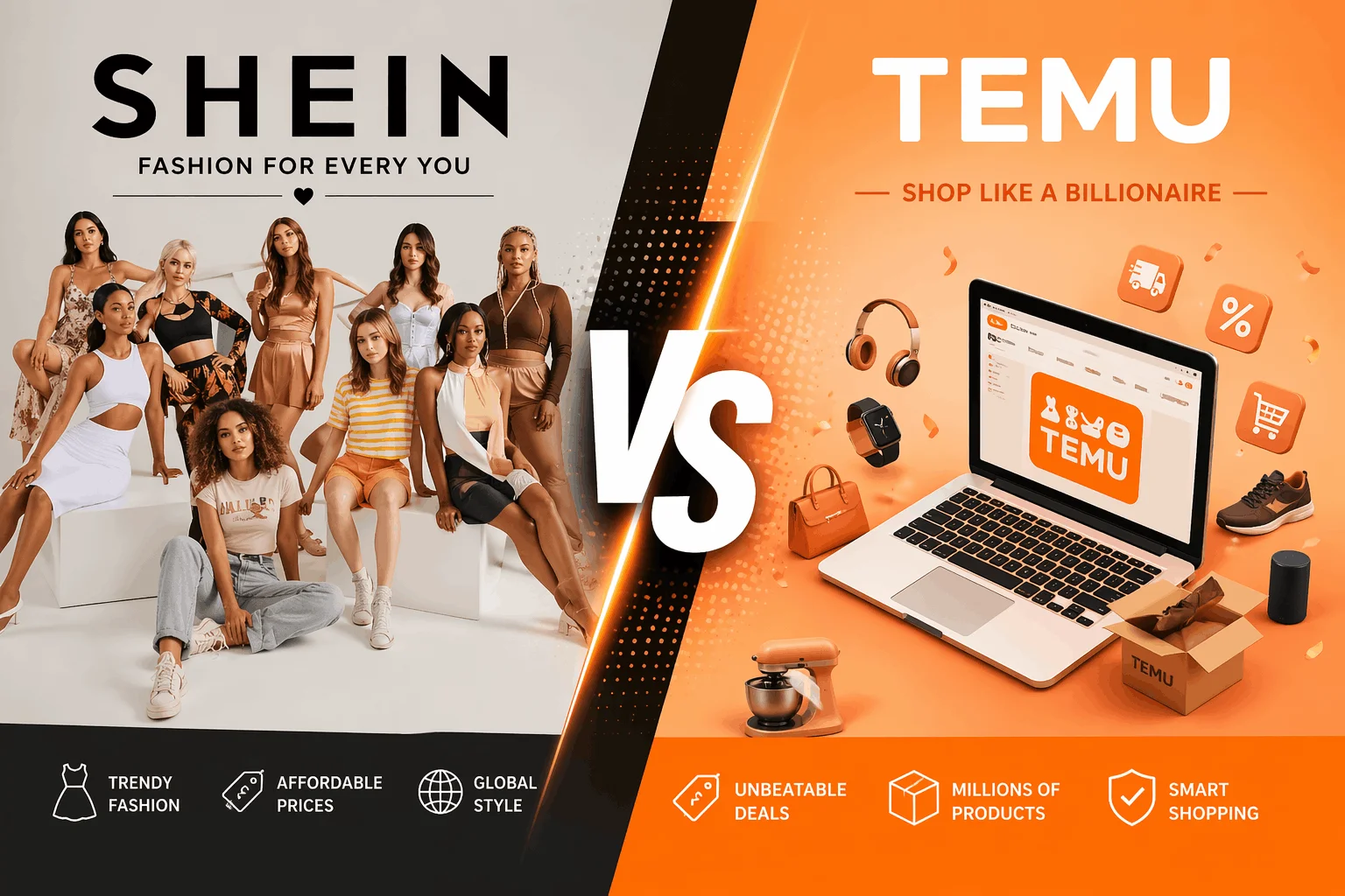 Shein VS Temu blog banner